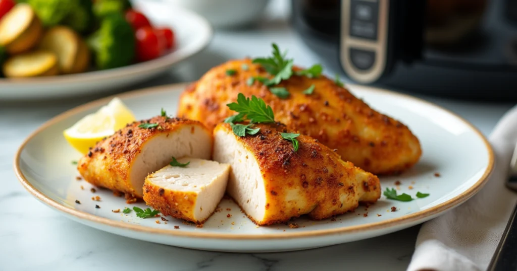 how long to cook thin chicken breast in air fryer