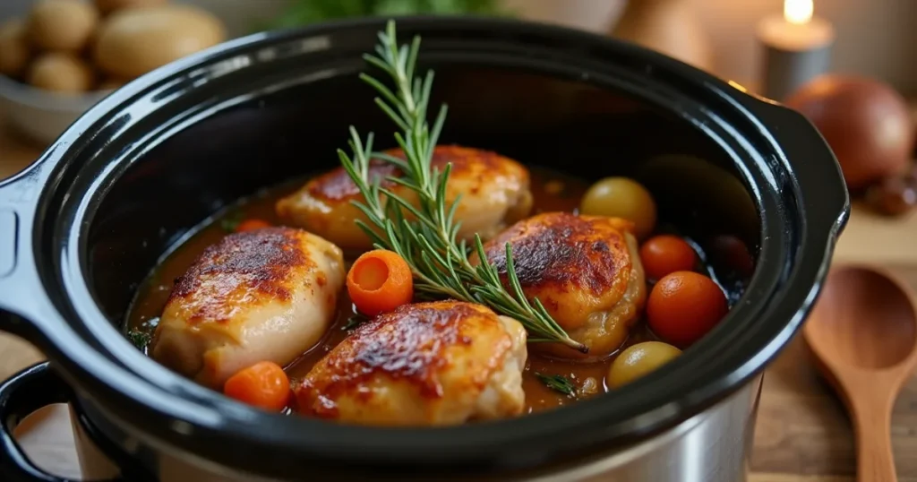 Chicken Thighs Rosemary Crock Pot Recipe