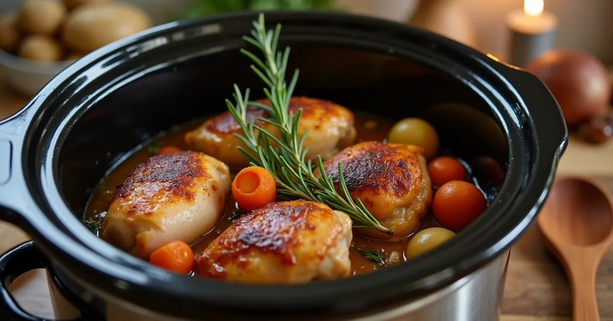 Chicken Thighs Rosemary Crock Pot Recipe