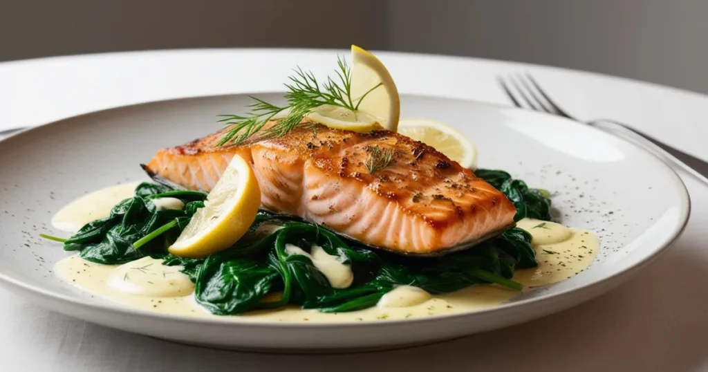 Salmon Spinach Recipe