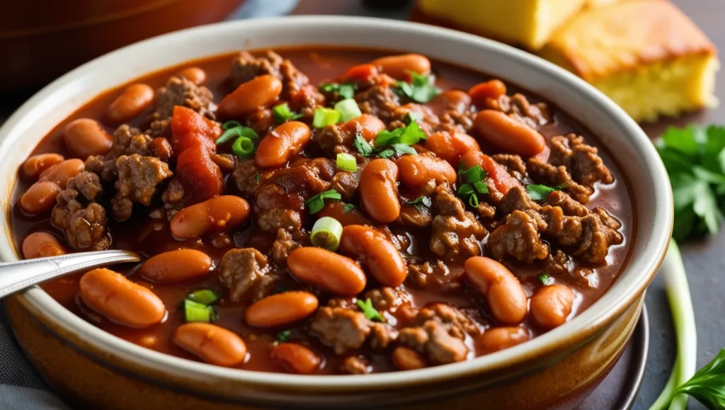 baked beans with ground beef recipe